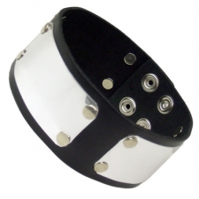 Leather Armband With Metal Plates Leather Armband With Metal Plates