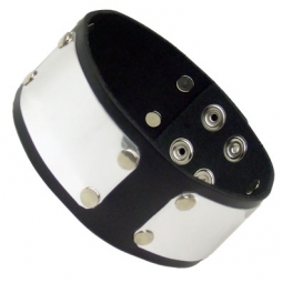 Leather Armband With Metal Plates Leather Armband With Metal Plates