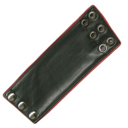 Black Wrist Wallet With Red Trim Black Wrist Wallet With Red Trim