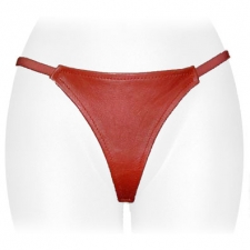 Red Leather Plain G String Red Leather Plain G String