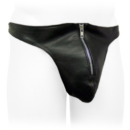 Single Strap Black Leather Jock Single Strap Black Leather Jock