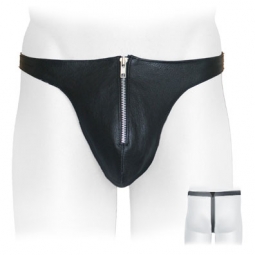 Zip Front Jock With G String Back Zip Front Jock With G String Back