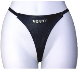 Horny ID Leather G String Horny ID Leather G String