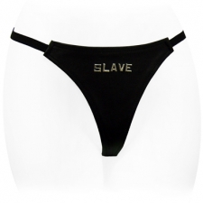 Leather G String With Slave ID Leather G String With Slave ID