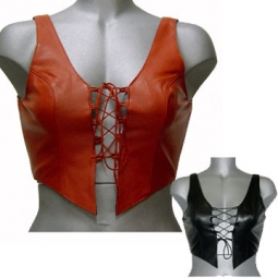 Red Or Black Leather Top Red Or Black Leather Top