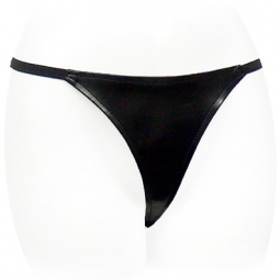 Shiny Black PVC G String Shiny Black PVC G String