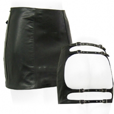 Spanking Skirt In Black Leather Spanking Skirt In Black Leather