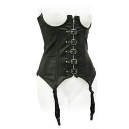 Black Leather Daring Top Black Leather Daring Top