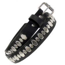 Large And Small Studs Leather Belt Large And Small Studs Leather Belt