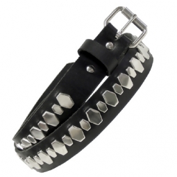 Large And Small Studs Leather Belt Large And Small Studs Leather Belt