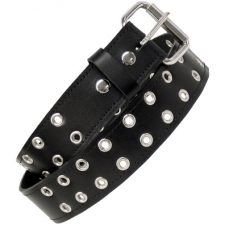 Black Leather Eyelet Belt Black Leather Eyelet Belt