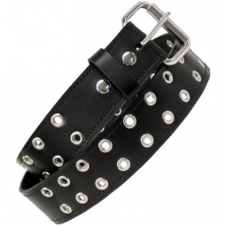 Black Leather Eyelet Belt Black Leather Eyelet Belt