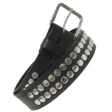 Leather Belt With Flat Studs Leather Belt With Flat Studs