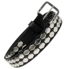 Two Row Hexagon Stud Belt Two Row Hexagon Stud Belt