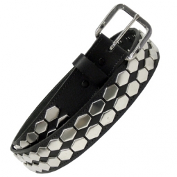 Two Row Hexagon Stud Belt Two Row Hexagon Stud Belt