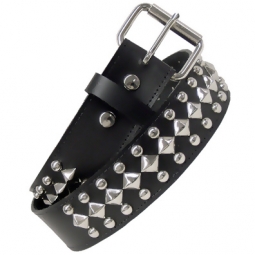 Wide Leather Belt With Studs Wide Leather Belt With Studs