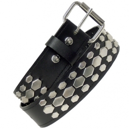 Leather Belt With Small And Large Studs Leather Belt With Small And Large Studs