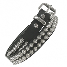 Two Row English Cone Studs Belt Two Row English Cone Studs Belt