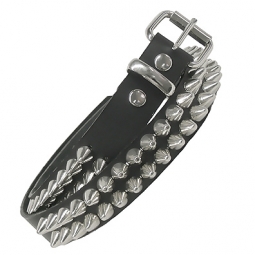 Two Row English Cone Studs Belt Two Row English Cone Studs Belt