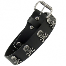 Belt With Skulls & Cross Bone Studs Belt With Skulls & Cross Bone Studs