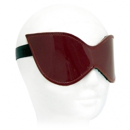 Shiny Red Leather Fleece Lined Blindfold Shiny Red Leather Fleece Lined Blindfold