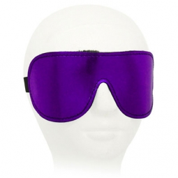 Metallic Purple Blindfold With Black Fleece Metallic Purple Blindfold With Black Fleece