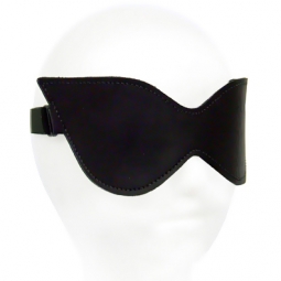 Black Leather Reversible Blindfold Black Leather Reversible Blindfold