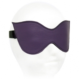 Purple Leather Reversible Blindfold Purple Leather Reversible Blindfold