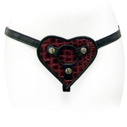 Cosmo Leather Heart Shaped Strap On Cosmo Leather Heart Shaped Strap On