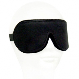 Neoprene Padded Black Leather Blindfold Neoprene Padded Black Leather Blindfold