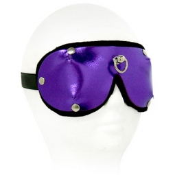 Metallic Purple Padded Blindfold With Ring Metallic Purple Padded Blindfold With Ring