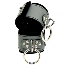 Neoprene Padded Leather Bondage Cuffs Neoprene Padded Leather Bondage Cuffs