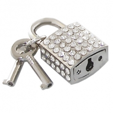 Square Lock With Rhinestones Square Lock With Rhinestones