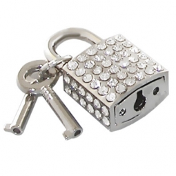 Square Lock With Rhinestones Square Lock With Rhinestones