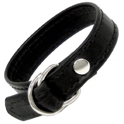 Slider Cock Ring In Black Leather Slider Cock Ring In Black Leather