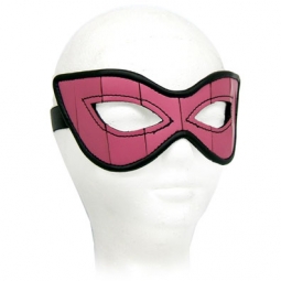 Cat Mask In Pink Leather/Black Piping Cat Mask In Pink Leather/Black Piping