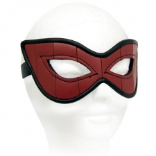 Cat Mask In Red Leather/Black Piping Cat Mask In Red Leather/Black Piping