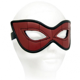 Cat Mask In Red Leather/Black Piping Cat Mask In Red Leather/Black Piping