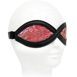 Blindfold In Brocade And Black Leather Blindfold In Brocade And Black Leather