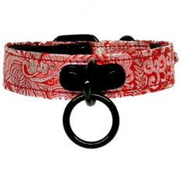 Brocade Collar With Black Halter Ring Brocade Collar With Black Halter Ring