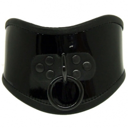 Posture Collar In Shiny Blk Leather/Hardware Posture Collar In Shiny Blk Leather/Hardware