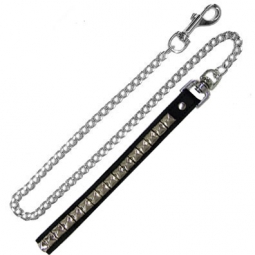 Chain Leash With Shiny Pyramid Studs Chain Leash With Shiny Pyramid Studs