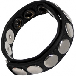 10 Speed Cock Ring In Black Leather 10 Speed Cock Ring In Black Leather