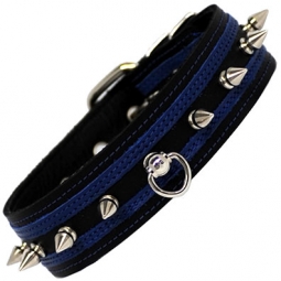 Collar With Post Ring And Spikes Collar With Post Ring And Spikes