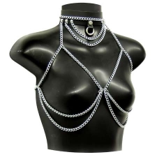 Leather/Chain Bra With Slave Choker Leather/Chain Bra With Slave Choker
