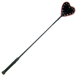 Riding Crop - Bkpt Heart With Red Piping Riding Crop - Bkpt Heart With Red Piping