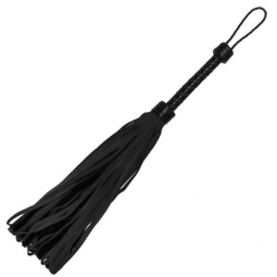 Black Suede Flogger With Loop Tail Black Suede Flogger With Loop Tail