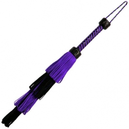 Purple/Black Suede Layered Loop Flogger Purple/Black Suede Layered Loop Flogger