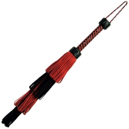 Red/Black Suede Layered Loop Flogger Red/Black Suede Layered Loop Flogger
