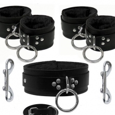Classic Bondage Kit In Leather Classic Bondage Kit In Leather